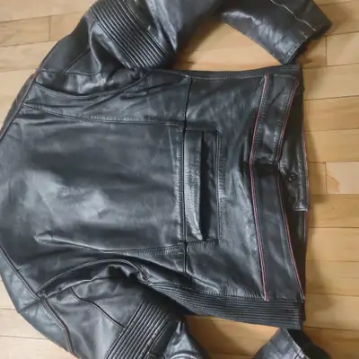 Vintage Magnum Genuine Motorbike Biker Genuine Leather Jacket, View more
