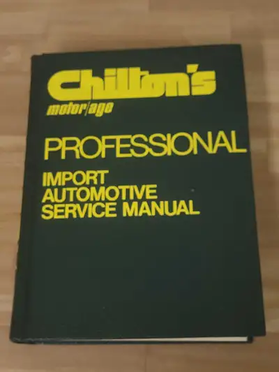 1972-1977 Chilton Motor Age Professional Import Automotive Service Manual 6580 Stamped inside front...