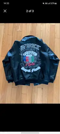 Avirex leather jacket XL 