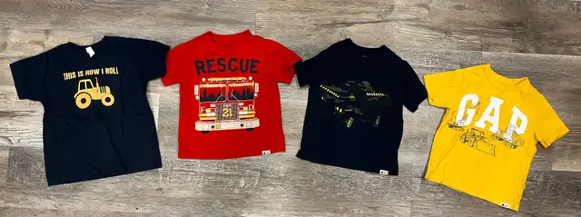 Summer graphic tees truck themed size 4 in Clothing - 4T in Mississauga / Peel Region - Image 2