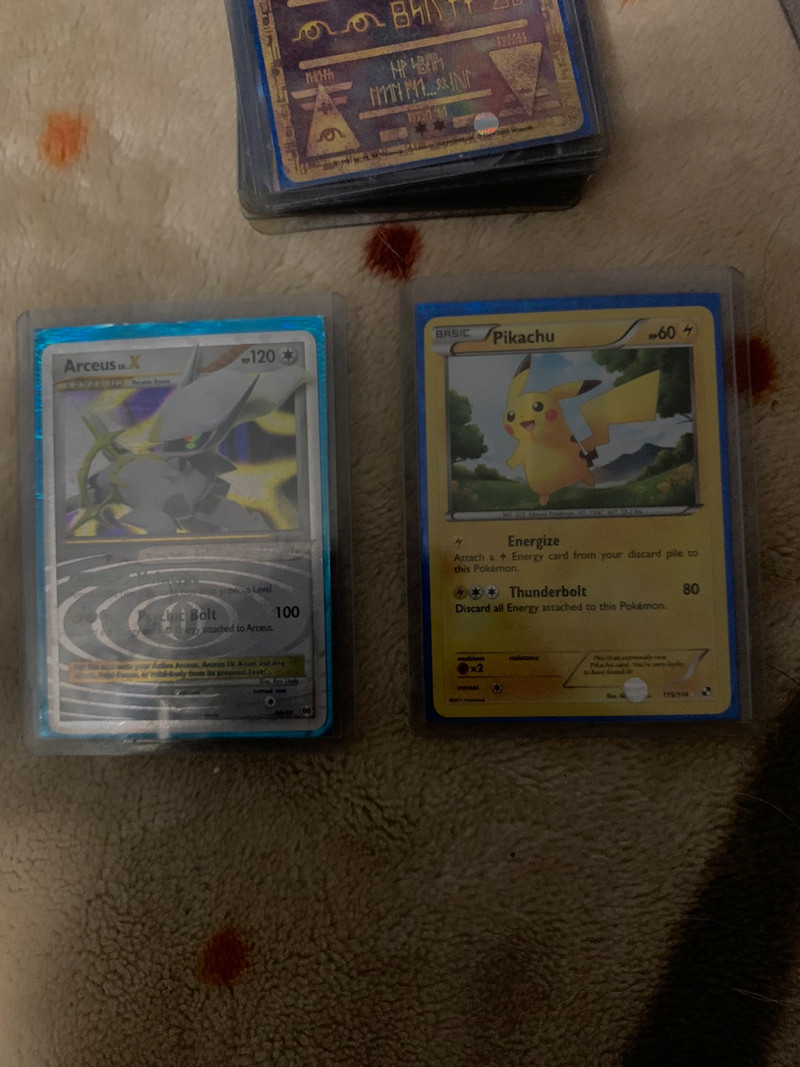 Pokemon Cards Pikachu and Arceus for sale  