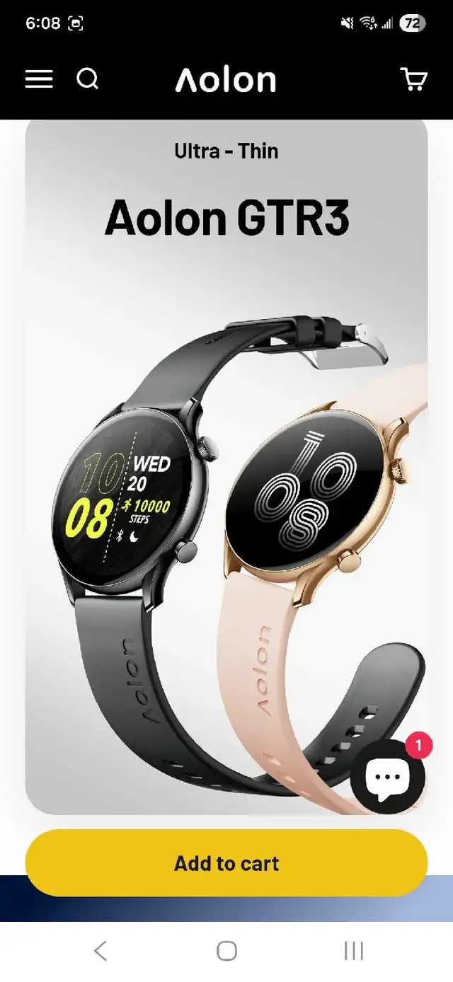 Aolon GTR3 slim smartwatch558827410178723842