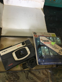 Old flash camera with box