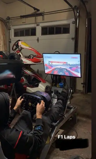 Racing F1 Sim- Custom Built - W/ Thrustmaster Wheel and Ped, View more