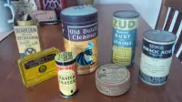 Vintage Tins, Containers, Cleaners, Etc., See Listing, $15 Each