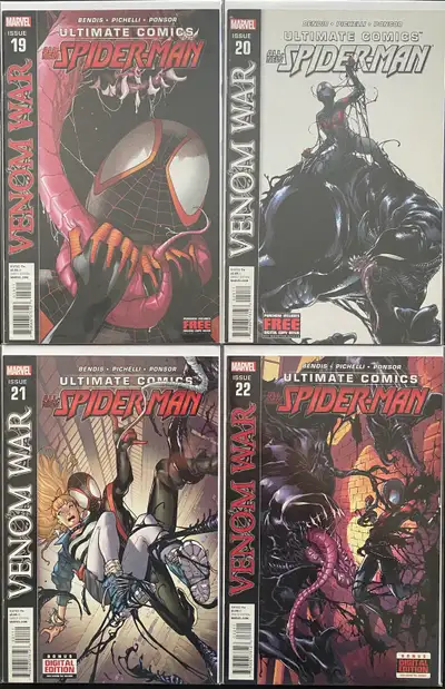 Marvel Comics Ultimate Spider-Man (2011) Miles! Issues #19-22 (4 part Venom War story) Issues #23-26...