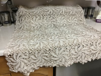Hand Crochet Table Cloth & Round Doily