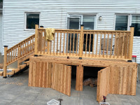 Cedar or treated wood Decks , Fences , flower gardens