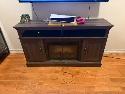 Wooden Fireplace TV Stand, View more