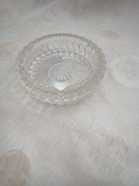 Large glass ashtray, vintage 