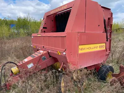 Package deal!! round baler, square baler, disco, square baler pick up, haybine, rake, Yard sprayer....