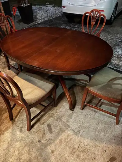 Vintage Dining Table and Chairs, View more