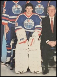 Wanted:Bill Ranford game used Oilers jersey's, equipment, sticks