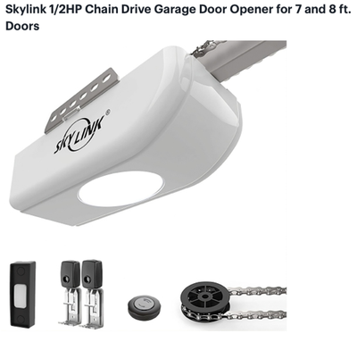 New Affordable 1/2HP Quality Chain Drive Garage Door Opener, View more