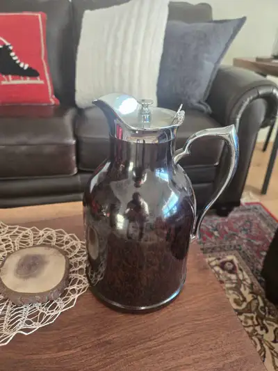 Vintage Tortoise Shell Thermos Bottle, View more