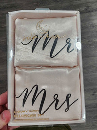 Satin Mr and Mrs  pillowcases 