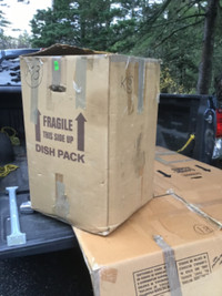 UHaul etc. Moving Boxes—Dish Packs, Lge/sm Wardrobe Boxes