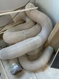 ~20 Foot 5” and ~20 Foot 6” Flexible Dust Collection Hose