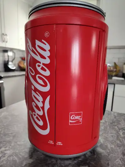 Coca Cola stereo. CD player, AM/FM radio, cassette deck. Built in equalizer, antenna. Missing A/C po...