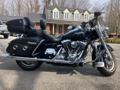 2007 Road King Classic, Vivid Black w Chrome 103 CI kit Woods TW7575 Cam Thunder Max Wave Tune Tuner...