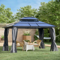 10'x12' Hardtop Patio Gazebo Aluminum Gazebo