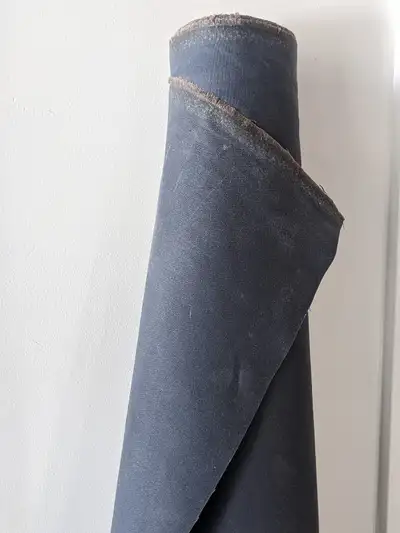 Quality Waxed Canvas Fabric, 20 Yrd roll, Charcoal gray,10.1 oz, View more