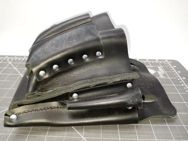 KLEIN TOOLS 5165 Black Leather Tool Pouch65565413873154125