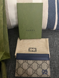 Authentic Gucci Card Case with GG Detail (This is Used Once)