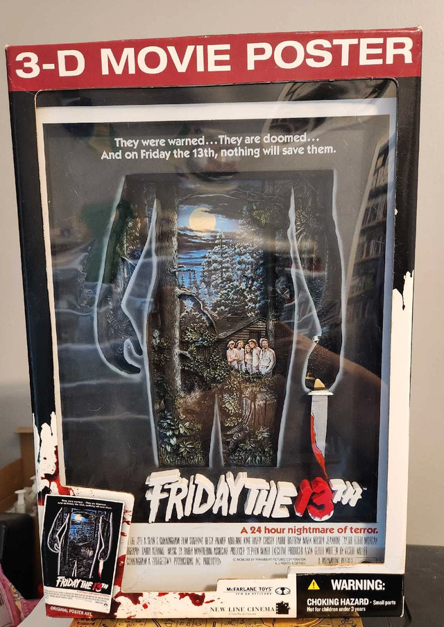 Friday the 13th 3D Movie Poster by McFarlane in Arts & Collectibles in Kingston