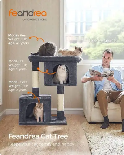 Cat Tree Tower, 101 cm, XL, Condo for Extra Large Cats up to 44 , View more