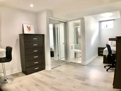 Luxury Bachlor Suite Bsmt, Prv: Kitchen, Bath. Laundry. 300+sf.