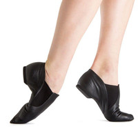 Jazz Dance Shoes: BLOCH Elasta Bootie Black Leather Size 5.5