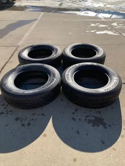 4 Yokohama Geolandar X-CV G057 all season tires are for sale. Tires are 245/70/18. Tires are like ne...