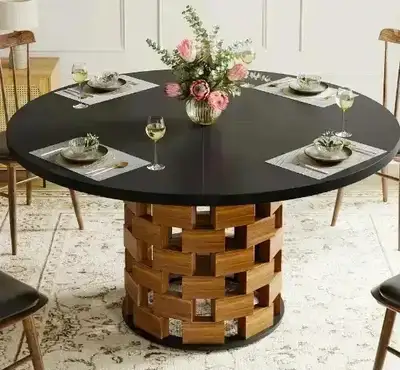 Round DIA 47 dining table for 4-6 persons. Fit any car, View more