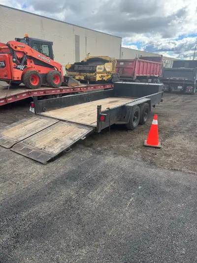 I'm selling a robust 5-ton tag-along equipment trailer, perfect for hauling your machinery! This tra...
