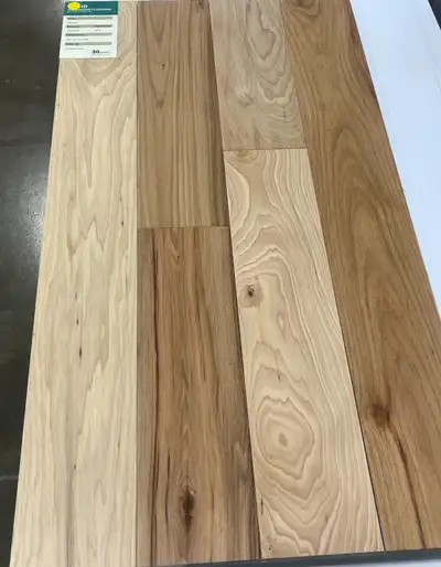 SOLID HARDWOOD FLOORING "NATURAL" HICKORY HARDWOOD FLOORING, View more