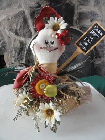 Poule humoristique  (artisanat fait main), View more