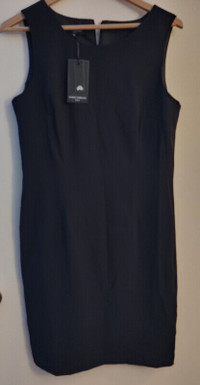Women's black sheath dress, size 10, never worn