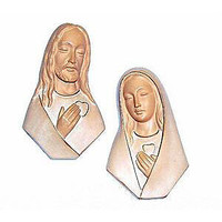 Mary and Joseph Wall Plaques .. like NEW ..Clean,SmokeFree