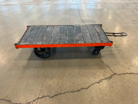 Rustic looking antique flatbed dolly - platform cart