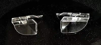 PROTECT YOUR EYES FROM INJURIES - SLIP ON - EASY TO INSTALL ON EYEGLASSES / SUNGLASSES / SAFETY GLAS...