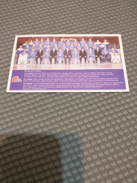 NHL/LNH Quebec Nordiques team postcard picture 1994-1995?