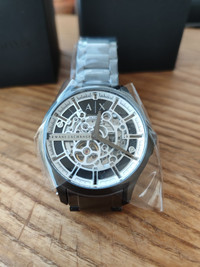 Armani Exchange automatic watch,stainless steel strap (new+box)