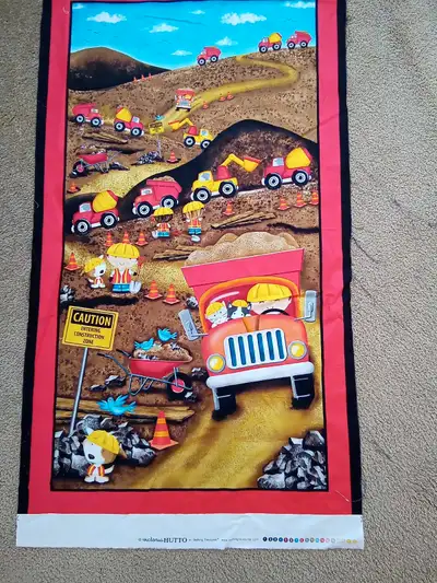 Quilt Panel Trucks &Lorries Plus Matching Fabric, View more