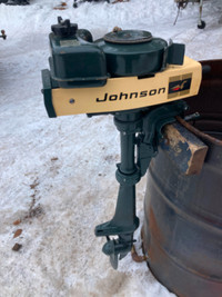 Classic two stroke Johnson 1 1/2 hp outboard