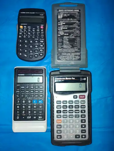 Engineering,Finance, school three calculators in great shape, View more