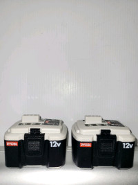 2X Ryobi  12V Lithium lon Ni-cd Battery  Pack CB120N