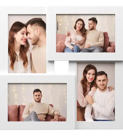 ✨ SONGMICS 4-Opening Collage Photo Frame – Cloud White Showcase your favorite memories in one clean,...