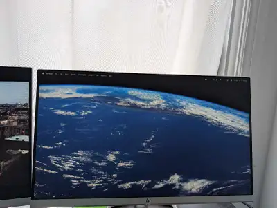 HP 24” FHD Dual Monitors- Like New, Original Packaging, View more