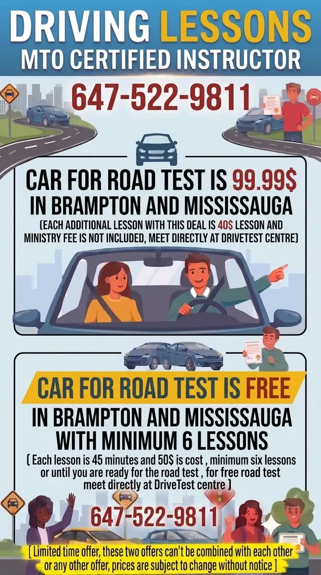 Driving Lessons and Road Tests528038791428198404